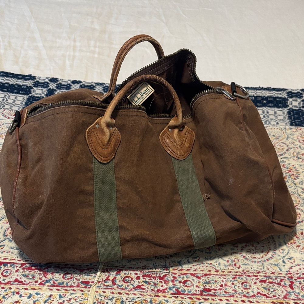 Vintage L.L. Bean duffel bag